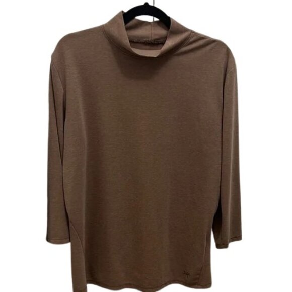 Arc'teryx Lumin mock neck sweater brown women's size L - Picture 2 of 9